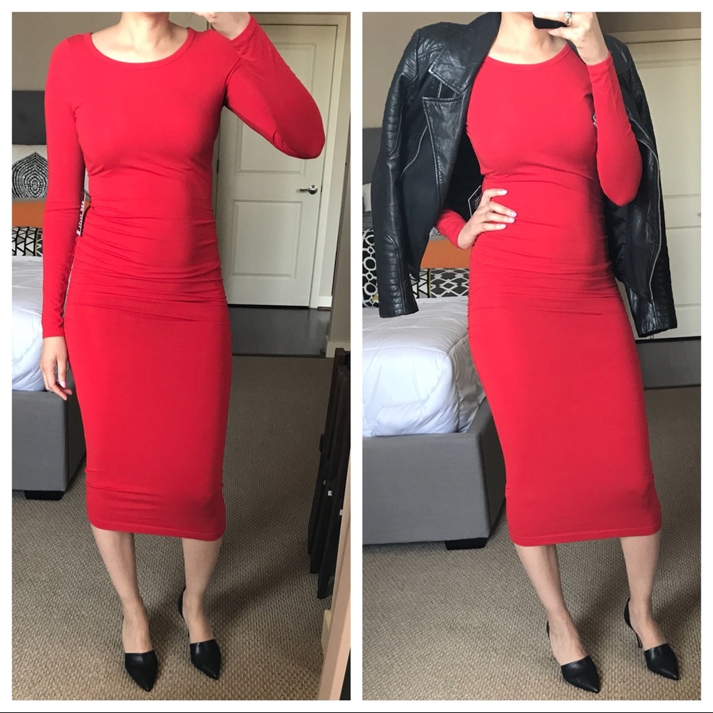 Express long sleeve dress